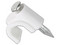 Grapa Curva 10 Mm Blanca Bolsa 500 Pzs, Para Cable Coaxial.