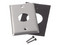 Placa de Pared PANDUIT IndustrialNet, Para 1 Conector Industrial, Acero Inoxidable.