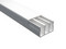 Canaleta sin troquel Throsman TEK-62-ST con tapa de PVC auto extinguible, 2.5m. Color Blanco