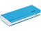 Batería Portátil recargable y linterna LED ADATA PT100 Powerbank de 10000 mAh. Color Azul/Blanco.
