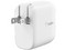 Cargador de pared Belkin WCB006DQWH, PD3.0 40W, 2 puertos USB Tipo C, Color Blanco.