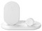 Base de carga inalámbrica 3 en 1 Belkin, para dispositivos Apple. Color Blanco.
