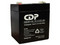 Batería de respaldo CDP de 12V a 5Ah, Batería libre de mantenimiento y fácil instalación, Compatible con CCTV y DSC.