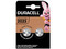 Batería de litio Duracell tipo botón, paquete con 2 piezas.