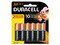 Paquete de 6 Baterías Duracell AA.