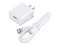 Cargador MicroUSB Epcom de 1 Puerto, 5V, 1A. Color Blanco.