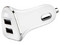 Cargador de Coche HyperGear 15180, 2 Puertos USB Tipo A, Color Blanco.