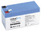 Batería de LinkedPro LK1.212 de 12 V a 1.2Ah, Respaldo para Equipos Electrónicos.