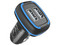 Cargador de Auto MTK 0054892 de 12W, 2 Puertos USB Tipo A, Incluye Cable USB Tipo C. Color Negro.