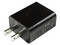 Cargador universal Motorola, 1 puerto USB, 5V 1A, sin cable, Color Negro. OEM.