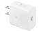 Cargador de pared Samsung EP-T2510NWEGMX, USB-C, 5V, 2A, 25W, Carga Rápida PD 3.0. Color Blanco.