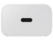 Cargador de pared Samsung EP-T2510NWEGMX, USB-C, 5V, 2A, 25W, Carga Rápida PD 3.0. Color Blanco.