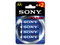 Paquete de 4 pilas Sony Stamina Plus AM3-B4X2D tipo AA alcalina de 1.5V.