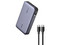 Power Bank 20000mAh, 3 Salidas 100W Máx. (USB-A + 2 USB-C), PD 3.0, QC3.0, FCP, SCP, Pantalla Inteligente, Carcasa Ignífuga, Gris, Incluye Cable USB 50cm.