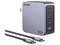 Cargador 160W Serie Nexode Pro, 4 Puertos De Carga Rápida, 3 USB-C, 1 USB-A, GaNInfinity, PD3.1 140W, QC4.0, Protección Térmica, Caja De Aluminio, Incluye Cable.