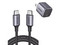 Kit de Cargador UGREEN 90902US261 de 20W con Cable USB-C de 1m, Tecnología GaN, Carga Rápida, Carcasa de Aluminio y Nylon Trenzado. Color Negro/Plata.
