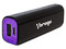 Batería Portátil recargable Vorago PB150, 2200 mAh. Color Negro y Morado.
