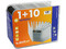 E-Sampler de 10 e-slimcases con e-clip Ejector para almacenar CDs/DVDs. Color Negro