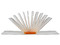 E-Sampler de 10 e-slimcases con e-clip Ejector para almacenar CDs/DVDs. Color Naranja
