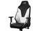 Silla Gamer AeroCool Almirante Azure White, Apoyabrazos bidireccionales, soporte lumbar. Color Negro/Blanco.