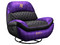 Sillón cougar overlord one piece robin Black, de cuero sintético, soporta hasta 150 kg. Color Morado.