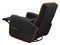 Sofá Cougar Fidom CGR-FDF-ORB, Soporta Hasta 150 Kg, Reclinable de Hasta 160 Grados. Color Negro y Naranja.
