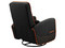 Sofá Cougar Fidom CGR-FDF-ORB, Soporta Hasta 150 Kg, Reclinable de Hasta 160 Grados. Color Negro y Naranja.