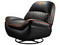 Sofá Cougar Overlord CGR-OVL-ORB, Soporta Hasta 150 Kg, Reclinable de Hasta 160 Grados. Color Negro y Naranja.