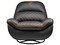 Sofá Cougar Overlord CGR-OVL-ORB, Soporta Hasta 150 Kg, Reclinable de Hasta 160 Grados. Color Negro y Naranja.