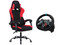 Paquete de Volante Logitech, Palanca Logitech, Silla XZEAL XZ20, Reclinable, Color Negro.