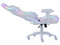 Silla Gamer Ocelot White Thundra RGB, Reclinable, Cojín Lumbar y Cervical, Descansa brazos Ajustable 4D, Soporta hasta 150kg. Color Blanco.