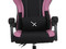 Silla Gamer Xzeal XZ20, inclinación ajustable, soporte lumbar. Color Negro/Rosa.