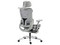 Silla para oficina Ejecutiva ACTECK Flux Ultra EC696HR, Respaldo de Malla, Reposabrazos y Reposapiés Ajustables, Color Gris.