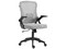 Silla para Oficina Flux Lite EC313, Reposabrazos Abatibles, Soporta hasta 100Kg, Color Gris.