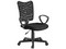 Silla para oficina Ergo 1410, Altura ajustable, Tela con respaldo en malla, Color Negro.