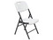 Silla Plegable MODAMOB Forza ZL-D53-50, Soporta Hasta 140 Kg. Paquete con 6 Piezas. Color Blanco.