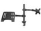 Soporte Doble para Monitor y Laptop Acteck Enforce Zone SM525, Soporta Monitores  de hasta 32