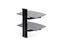 Estante Flotante StarTech 2B-WALL-MOUNT-SHELF para Equipos AV con Montaje en Pared y Altura Ajustable, Vidrio Templado Color Negro.