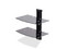 Estante Flotante StarTech 2B-WALL-MOUNT-SHELF para Equipos AV con Montaje en Pared y Altura Ajustable, Vidrio Templado Color Negro.