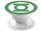 Soporte universal PopSockets con adhesivo para smartphone diseño ícono Linterna Verde.