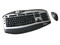 Paquete de Teclado y Mouse Inalámbrico AOpen, Color Negro/Plateado.