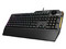 Teclado Gamer ASUS TUF Gaming K1 RGB, Perilla de volumen dedicada, USB. Color Negro. (Versión en Inglés)