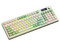 Teclado Gamer AULA S99 Pro, Iluminación RGB, Bluetooth, Receptor USB, USB Tipo C. Color Verde. (Versión en Español).