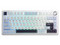 Teclado Mecánico AULA F75, RGB, Switch Rosa, USB Tipo C. Color Blanco. (Versión en Inglés).