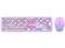Kit Teclado y mouse inalámbricos Acteck Creator Chic MK475. Color Morado.