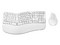 Kit de Teclado y Mouse Creator Virtuos FITT MK770, Inalámbrico, Ergonómico, Color Blanco.