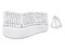 Kit de Teclado y Mouse Creator Virtuos FITT MK770, Inalámbrico, Ergonómico, Color Blanco.
