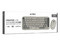 Kit de Teclado y Mouse Acteck Creator Chic K-Colors MK480, Receptor USB, Color Gris.