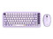 Kit de Teclado y Mouse Acteck Creator Chic K-Colors MK480, Receptor USB, Color Violeta.