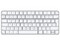 Teclado Apple Magic Keyboard con Touch ID para modelos de Mac con chip de Apple, Bluetooth, Puerto Lightning. Color Blanco.